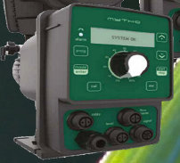 Metering pumps with multifunction operating modes for timed-proportional--ppm-4-20mA dosing applications