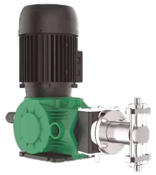 Mechanical piston dosing pumps for high pressure (100 Bar) applications 