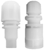 Metering pump injection fitting and foot valve installation kit