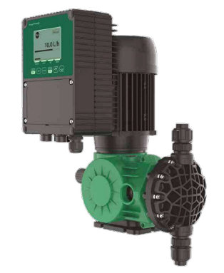 Electronic motor-driven metering pump range with integrated multifunction controller