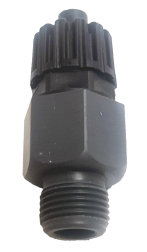 PVC injection valve compatible with most chemical dosing pumps