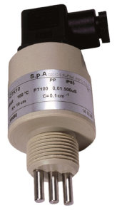 Conductivity sensors with temperature compensation for cooling towers, drinking water systems and wastewater applications